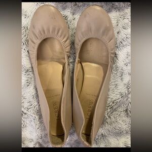 J. Crew Soft Blush Leather Ballet Flats. Made in Italy
